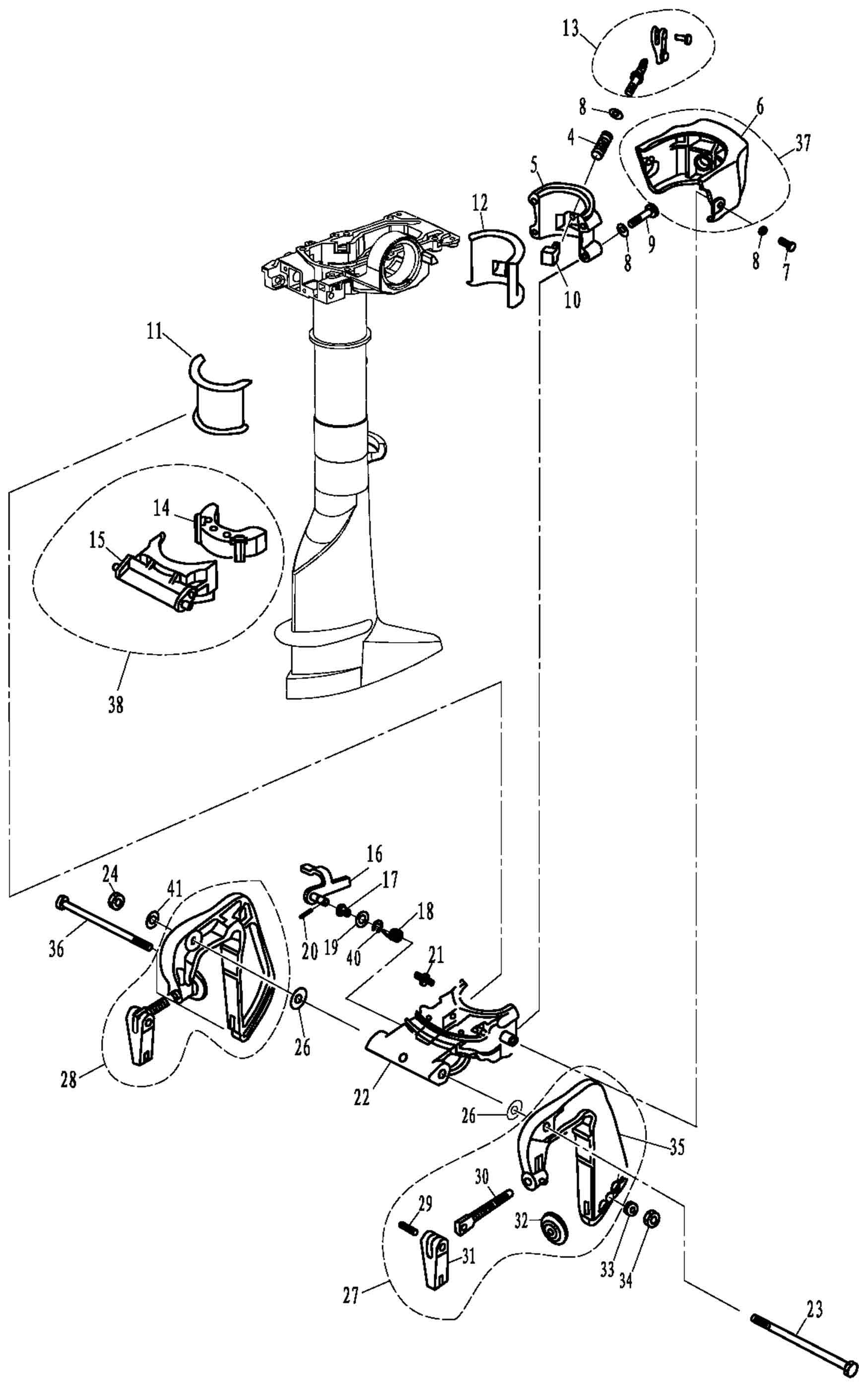 6. Запчасти лодочный мотор гольфстрим 5. Запчасти для мотора hdx t5. 6 крышка редуктора. Деталировка мотора hdx 2,6.