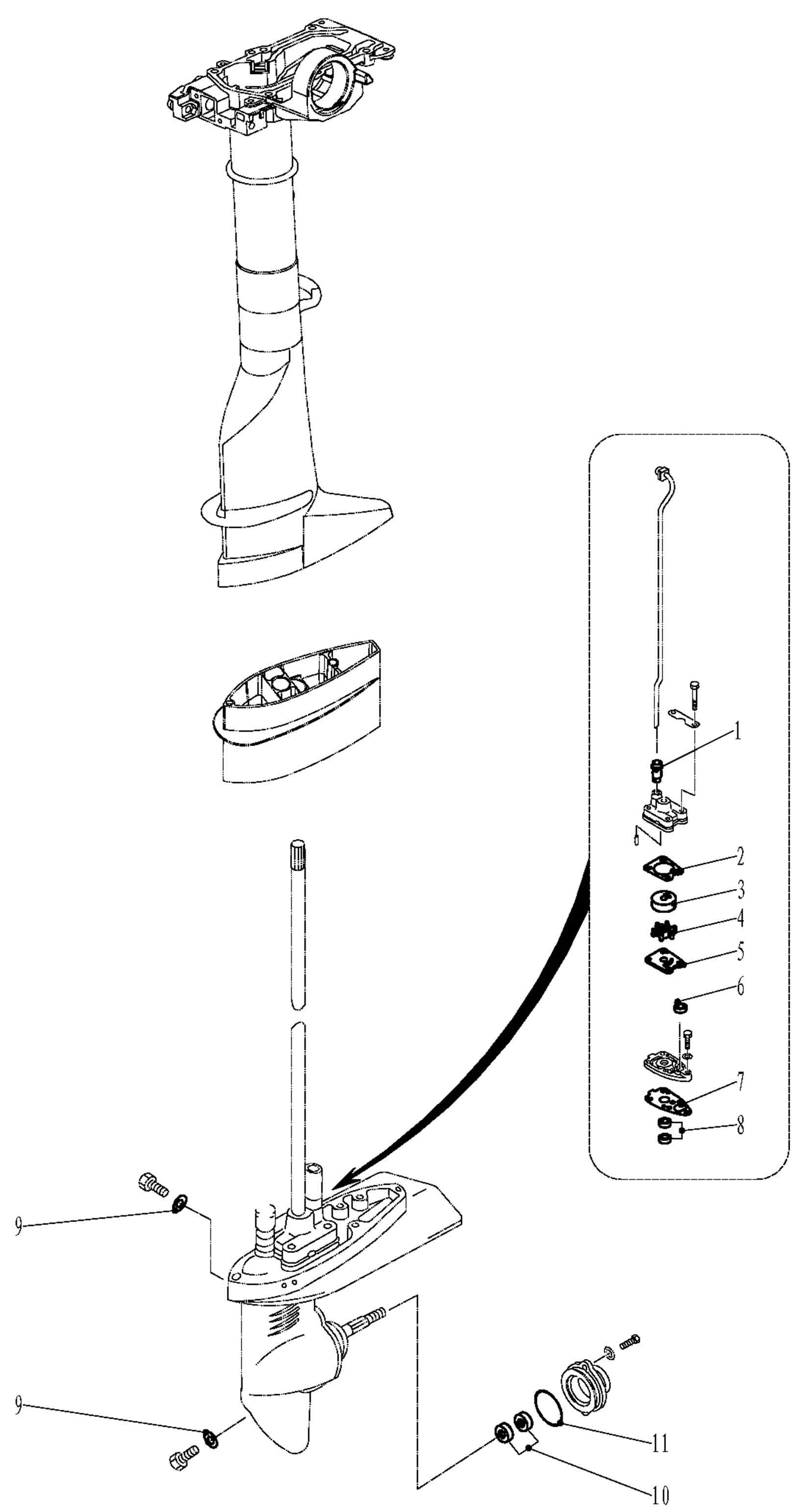 Редуктор лодочного мотора парсун 2. Запчасти для моторов hdx. Запчасти для мотора hdx t5. 9-15 запчасти. 9.