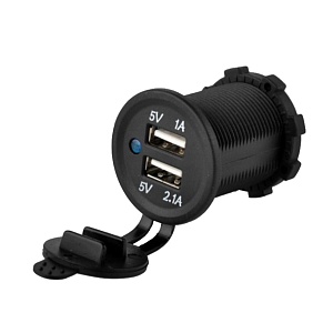Разъем USB Skipper 5В 3.1A, врезной, без панели