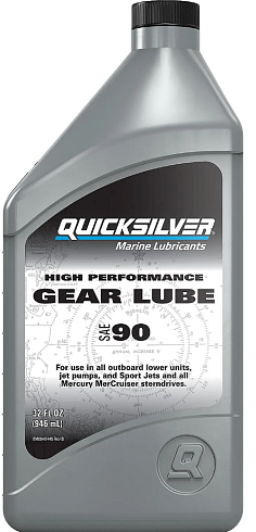 Масло для редуктора | 1 л | Quicksilver High Performance Gear Lube SAE 90 | полусинтетическое