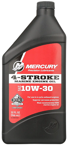 4-тактное масло | 1 литр | Marine Mercury 10W-30 | минеральное