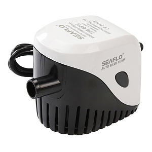 Помпа водооткачивающая автоматическая SeaFlo трюмная, 24V 750 галлон/час, патрубок 19 мм