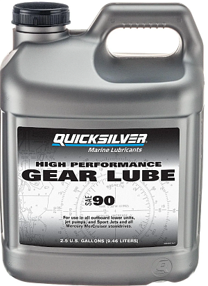 Масло для редуктора | 10 л | Quicksilver High Performance Gear Lube SAE 90 | полусинтетическое